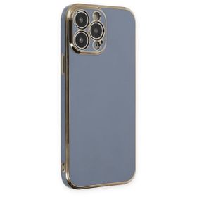Alan Şanslı iPhone 14 Pro Volet Silikon Mavi Kılıf