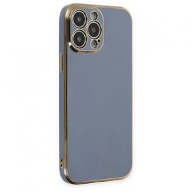 Alan Şanslı iPhone 14 Pro Volet Silikon Mavi Kılıf