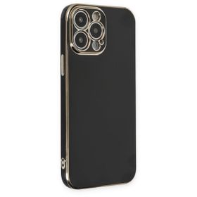 Alan Şanslı iPhone 14 Pro Volet Silikon Siyah Kılıf