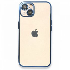 Alan Şanslı iPhone 14 Razer Lensli Açık Mavi Silikon Kılıf