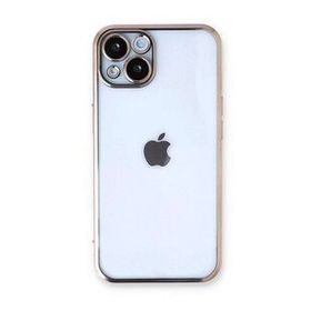 Alan Şanslı iPhone 14 Razer Lensli Gold Silikon Kılıf