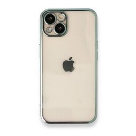 Alan Şanslı iPhone 14 Razer Lensli Yeşil Silikon Kılıf