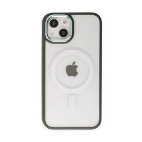 Alan Şanslı iPhone 14 Room Magneticsafe Köknar Yeşili Silikon Kılıf