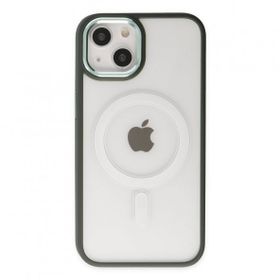 Alan Şanslı iPhone 14 Room Magneticsafe Köknar Yeşili Silikon Kılıf