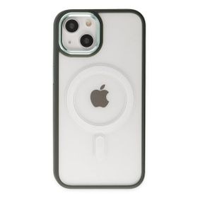 Alan Şanslı iPhone 14 Room Magneticsafe Köknar Yeşili Silikon Kılıf