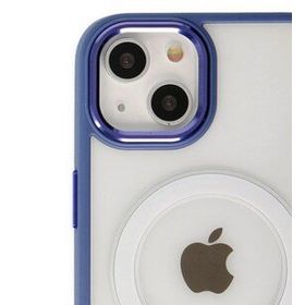 Alan Şanslı iPhone 14 Room Magneticsafe Sierra Blue Silikon Kılıf