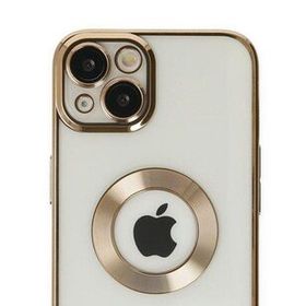 Alan Şanslı iPhone 14 Slot Gold Silikon Kılıf