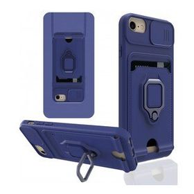 Alan Şanslı iPhone 6 Zuma Kartvizitli Yüzüklü Lacivert Silikon Kılıf