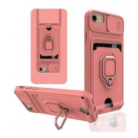 Alan Şanslı iPhone 6 Zuma Kartvizitli Yüzüklü Pembe Silikon Kılıf