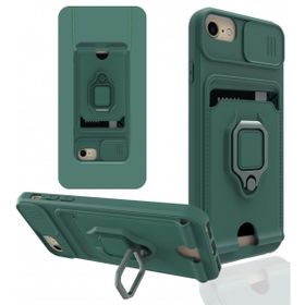 Alan Şanslı iPhone 6 Zuma Kartvizitli Yüzüklü Yeşil Silikon Kılıf