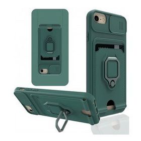 Alan Şanslı iPhone 6 Zuma Kartvizitli Yüzüklü Yeşil Silikon Kılıf