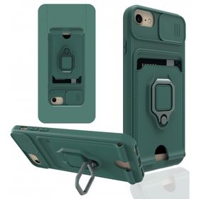 Alan Şanslı iPhone 6 Zuma Kartvizitli Yüzüklü Yeşil Silikon Kılıf