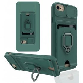 Alan Şanslı iPhone 6 Zuma Kartvizitli Yüzüklü Yeşil Silikon Kılıf