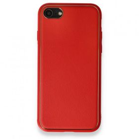 Alan Şanslı iPhone 7 Coco Kırmızı Deri Silikon Kapak Kılıf