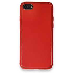 Alan Şanslı iPhone 7 Coco Kırmızı Deri Silikon Kapak Kılıf