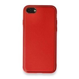 Alan Şanslı iPhone 7 Coco Kırmızı Deri Silikon Kapak Kılıf