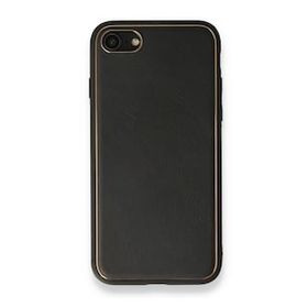 Alan Şanslı iPhone 7 Coco Siyah Deri Silikon Kapak Kılıf