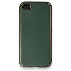 Alan Şanslı iPhone 7 Coco Yeşil Deri Silikon Kapak Kılıf