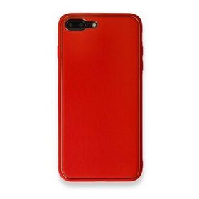 Alan Şanslı iPhone 7 Plus Coco Kırmızı Deri Silikon Kapak Kılıf