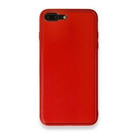 Alan Şanslı iPhone 7 Plus Coco Kırmızı Deri Silikon Kapak Kılıf