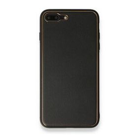 Alan Şanslı iPhone 7 Plus Coco Siyah Deri Silikon Kapak Kılıf
