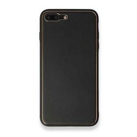 Alan Şanslı iPhone 7 Plus Coco Siyah Deri Silikon Kapak Kılıf