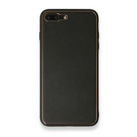 Alan Şanslı iPhone 7 Plus Coco Siyah Deri Silikon Kapak Kılıf