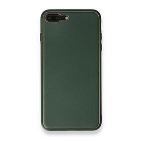 Alan Şanslı iPhone 7 Plus Coco Yeşil Deri Silikon Kapak Kılıf