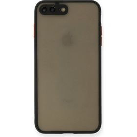 Alan Şanslı iPhone 7 Plus Montreal Silikon Kapak Siyah Kılıf