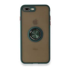 Alan Şanslı iPhone 7 Plus Montreal Yüzüklü Silikon Kapak Yeşil Cep Telefonu Kılıfı