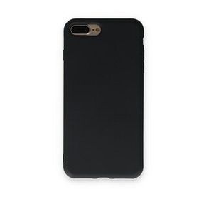 Alan Şanslı iPhone 7 Plus Nano İçi Kadife Silikon Siyah Cep Telefonu Kılıfı
