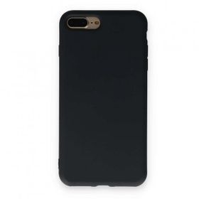 Alan Şanslı iPhone 7 Plus Nano İçi Kadife Silikon Siyah Cep Telefonu Kılıfı