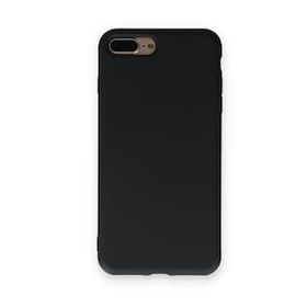Alan Şanslı iPhone 7 Plus Nano İçi Kadife Silikon Siyah Cep Telefonu Kılıfı