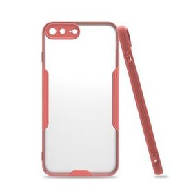 Alan Şanslı iPhone 7 Plus Platin Silikon Pembe Cep Telefonu Kılıfı
