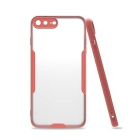 Alan Şanslı iPhone 7 Plus Platin Silikon Pembe Cep Telefonu Kılıfı