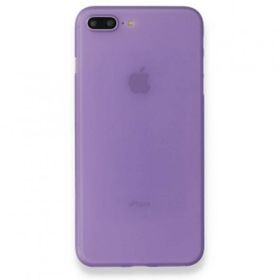 Alan Şanslı iPhone 7 Plus PP Ultra İnce Kapak Mor Cep Telefonu Kılıfı