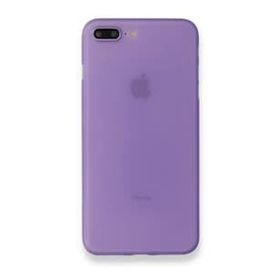 Alan Şanslı iPhone 7 Plus PP Ultra İnce Kapak Mor Cep Telefonu Kılıfı