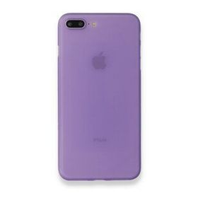 Alan Şanslı iPhone 7 Plus PP Ultra İnce Kapak Mor Cep Telefonu Kılıfı