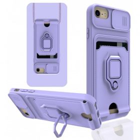 Alan Şanslı iPhone 7 Zuma Kartvizitli Yüzüklü Lila Silikon Kılıf