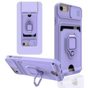 Alan Şanslı iPhone 7 Zuma Kartvizitli Yüzüklü Lila Silikon Kılıf