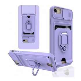 Alan Şanslı iPhone 7 Zuma Kartvizitli Yüzüklü Lila Silikon Kılıf