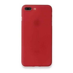 Alan Şanslı iPhone 8 Plus PP Ultra İnce Kapak Kırmızı Kılıf