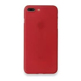 Alan Şanslı iPhone 8 Plus PP Ultra İnce Kapak Kırmızı Kılıf