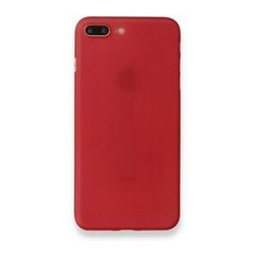 Alan Şanslı iPhone 8 Plus PP Ultra İnce Kapak Kırmızı Kılıf