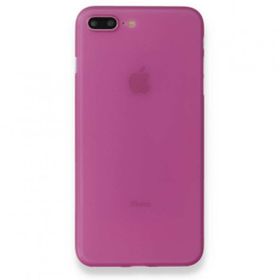 Alan Şanslı iPhone 8 Plus PP Ultra İnce Kapak Pembe Kılıf