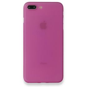 Alan Şanslı iPhone 8 Plus PP Ultra İnce Kapak Pembe Kılıf