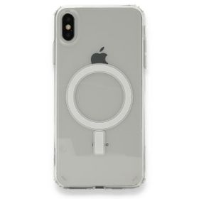Alan Şanslı iPhone X Magneticsafe Şeffaf Silikon Şeffaf Kılıf