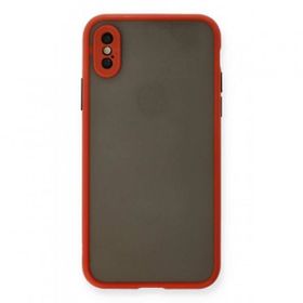 Alan Şanslı iPhone X Montreal Kırmızı Silikon Kapak Kılıf