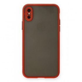 Alan Şanslı iPhone X Montreal Kırmızı Silikon Kapak Kılıf