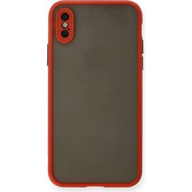 Alan Şanslı iPhone X Montreal Kırmızı Silikon Kapak Kılıf